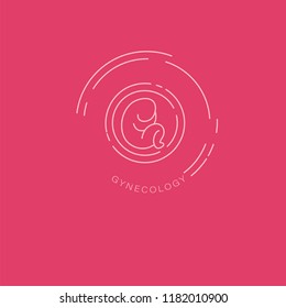 Vector icon and logo for pegnancy and gynecology