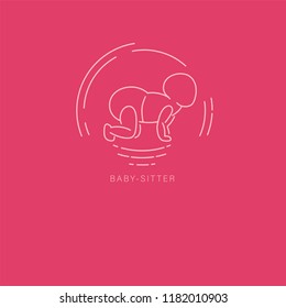 Vector icon and logo for pegnancy and gynecology