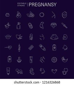 Vector icon and logo for pegnancy and gynecology