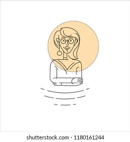 Vector icon and logo people character avatars