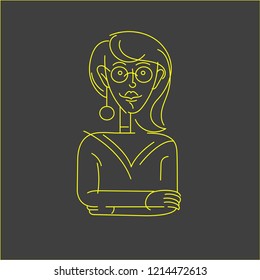 Vector icon and logo people character avatars