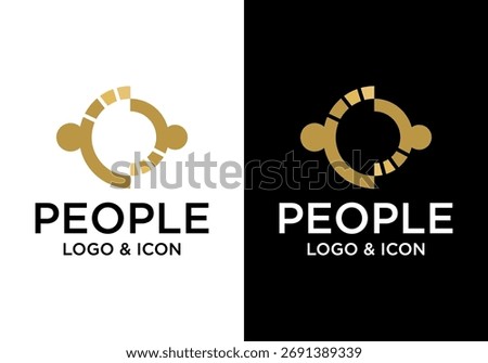 vector icon logo process people grow