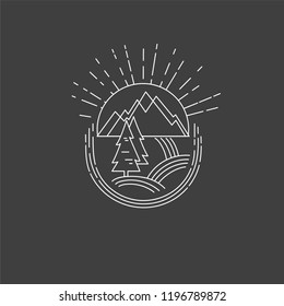 Vector icon and logo for a restaurant or farm