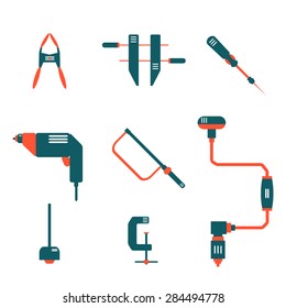 vector icon logo set go home repair tools. can be used for banners, posters, logo design and etc