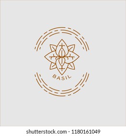 Vector icon and logo for spices and herbs