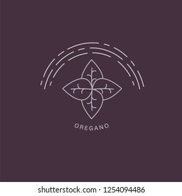 Vector icon and logo for spices and herbs. Editable outline stroke size. Line flat contour, thin and linear design. Simple icons. Concept illustration. Sign, symbol, element.