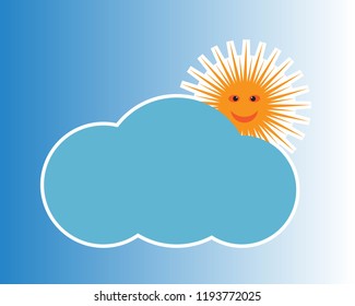 Vector Icon Logo Template Sun over horizon
