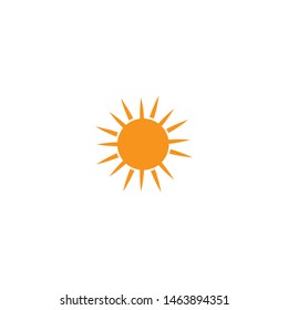 Vector Icon Logo Template Sun over horizon