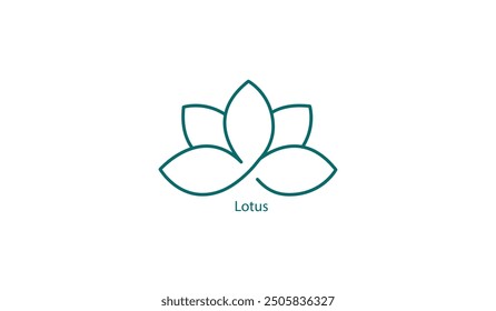 Vektorsymbol: Lotusblume und Friedenssymbol