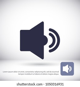 Vector icon loudspeaker 10 EPS