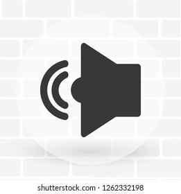 Vector icon loudspeaker 10 EPS