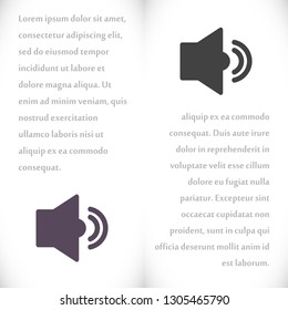 Vector icon loudspeaker 10 EPS