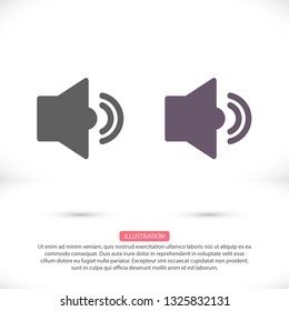 Vector icon loudspeaker 10 EPS