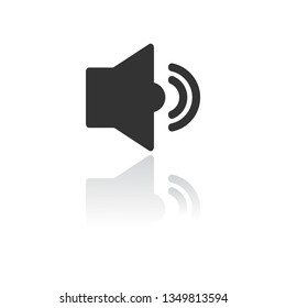Vector icon loudspeaker 10 EPS
