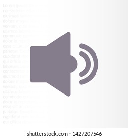 Vector icon loudspeaker 10 EPS . Lorem Ipsum Illustration design