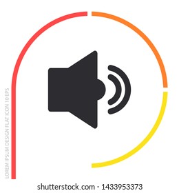 Vector icon loudspeaker 10 EPS . Lorem Ipsum Illustration design