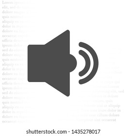 Vector icon loudspeaker 10 EPS . Lorem Ipsum Illustration design