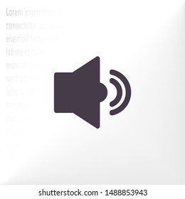 Vector icon loudspeaker 10 EPS . Lorem Ipsum Illustration design