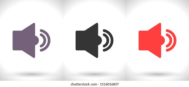 Vector icon loudspeaker 10 EPS . Lorem Ipsum Illustration design