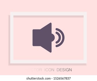 Vector icon loudspeaker 10 EPS . Lorem Ipsum Illustration design