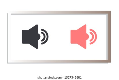 Vector icon loudspeaker 10 EPS . Lorem Ipsum Illustration design