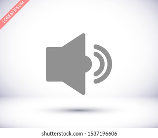Vector icon loudspeaker 10 EPS . Lorem Ipsum Illustration design