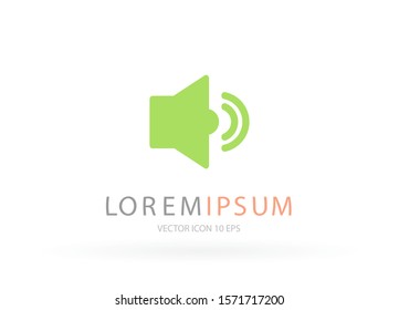 Vector icon loudspeaker 10 EPS . Lorem Ipsum Illustration design