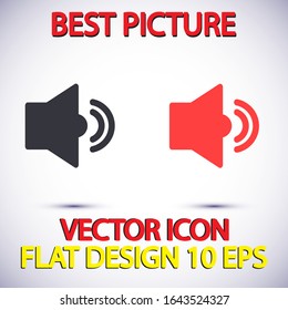 Vector icon loudspeaker 10 EPS . Lorem Ipsum Illustration design