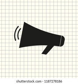 vector icon loudspeaker