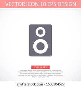Vector icon loudspeaker, design illustration loudspeaker. Flat loudspeaker. Design loudspeaker