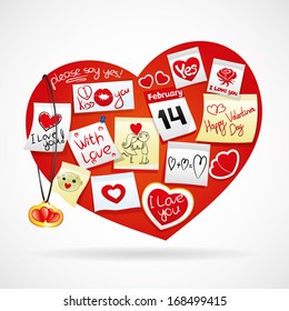 Vector icon. Love heart.
