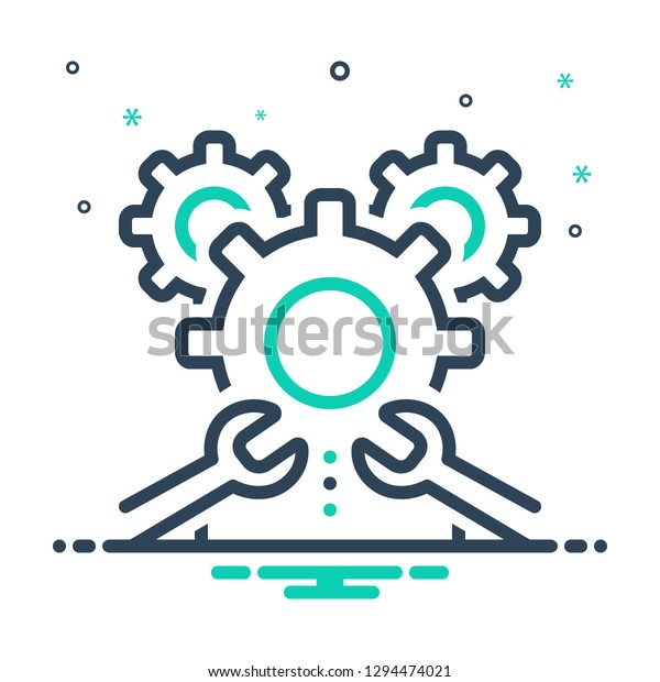 Vector Icon Machinist Stock Vector (Royalty Free) 1294474021 | Shutterstock