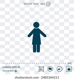 Icono de Vector hecho en un fondo claro
