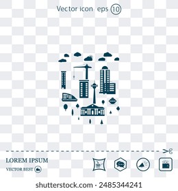 Vector icon made on a Light background