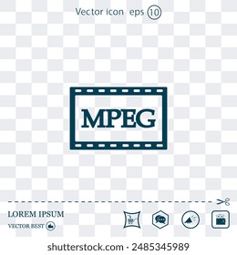 Vector icon made on a Light background