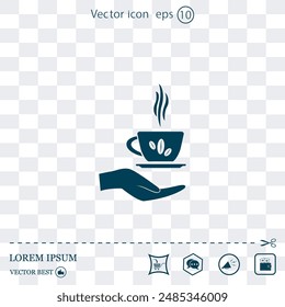 Vector icon made on a Light background