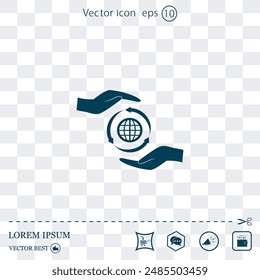 Vector icon made on a Light background
