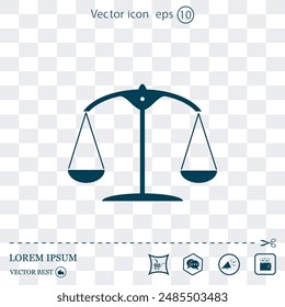 Icono de Vector hecho en un fondo claro