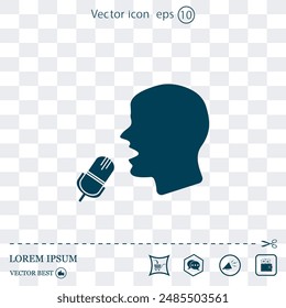 Vector icon made on a Light background