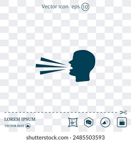 Vector icon made on a Light background