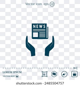 Vector icon made on a Light background