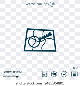 Vector icon made on a Light background