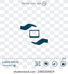 Vector icon made on a Light background