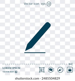 Vector icon made on a Light background