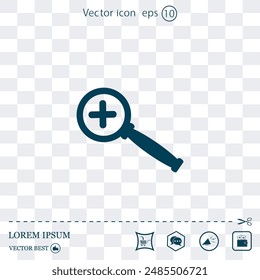 Vektorgrafik-Symbol auf einem hellen Hintergrund
