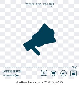 Vector icon made on a Light background