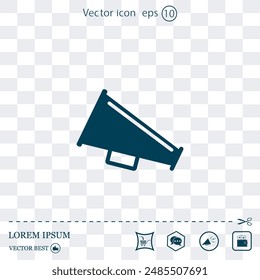 Vector icon made on a Light background