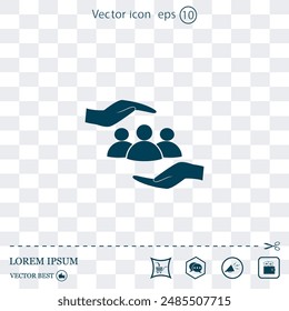 Vector icon made on a Light background