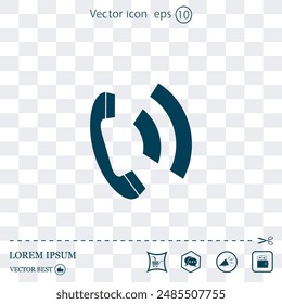 Icono de Vector hecho en un fondo claro