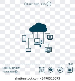 Vector icon made on a Light background